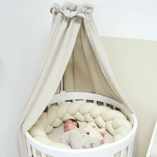 Betthimmel Musselin für Babybett & Kinderzimmer – atmungsaktiv & stilvoll