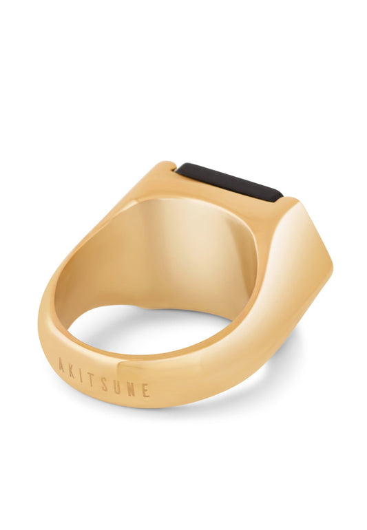 Abyss Ring Gold - Black