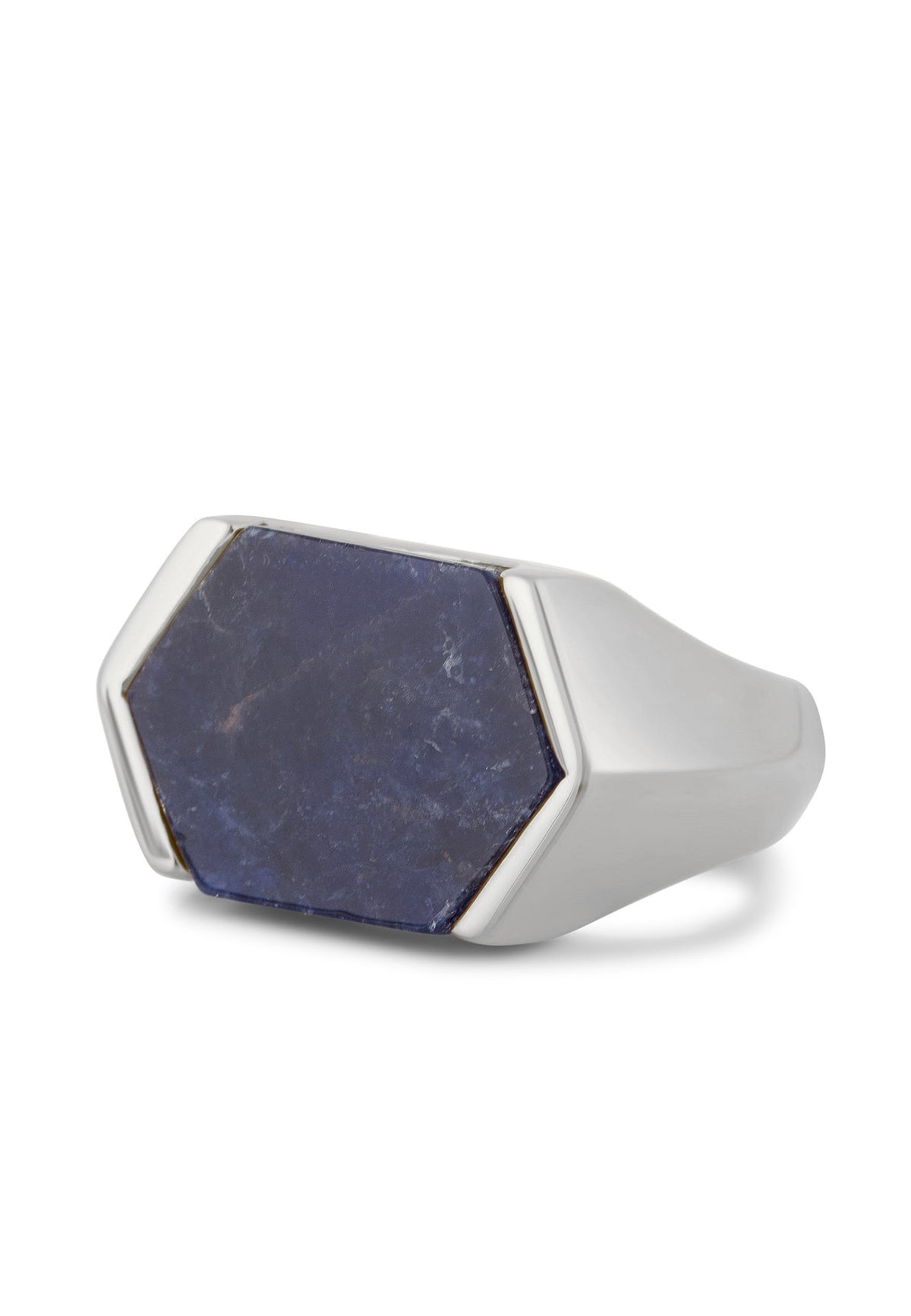 Abyss Ring Silver - Blue Achat