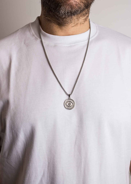 Astra Pendant / Necklace Silver 70 cm