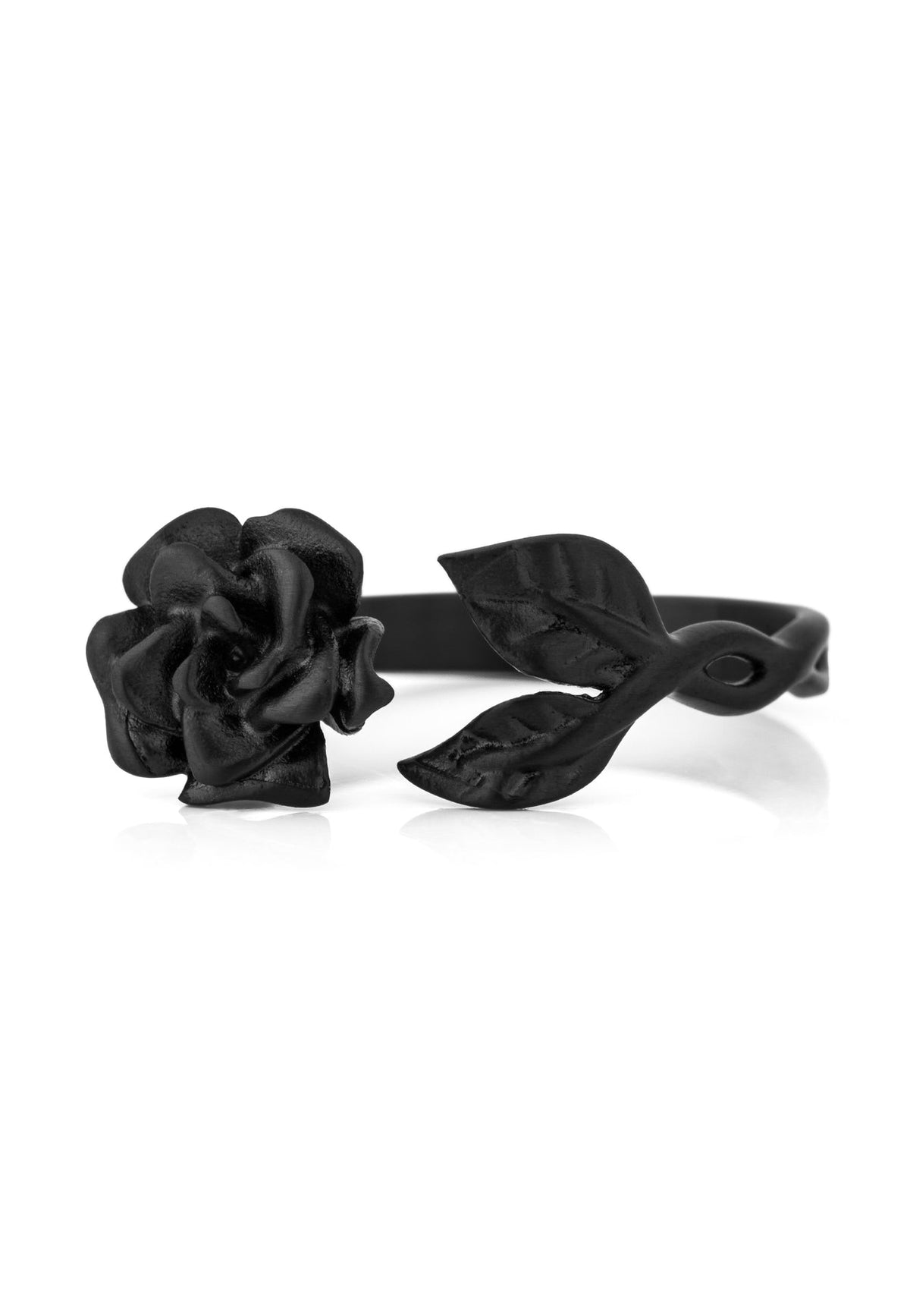 Rosa Ring Matte Black