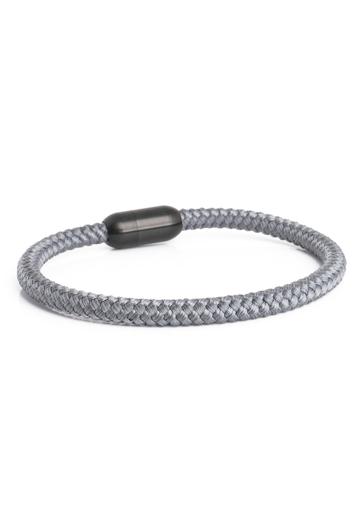 Silvus Nylon Bracelet - Matte Black - Grey