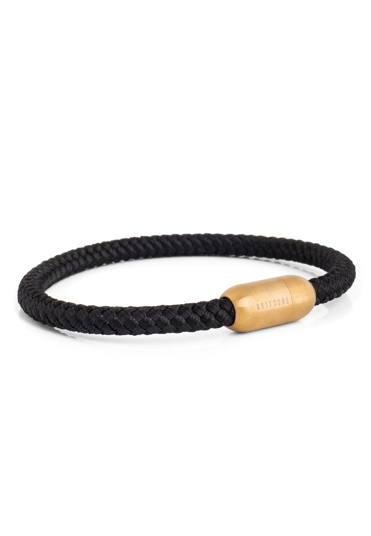 Silvus Nylon Bracelet - Matte Gold - Black