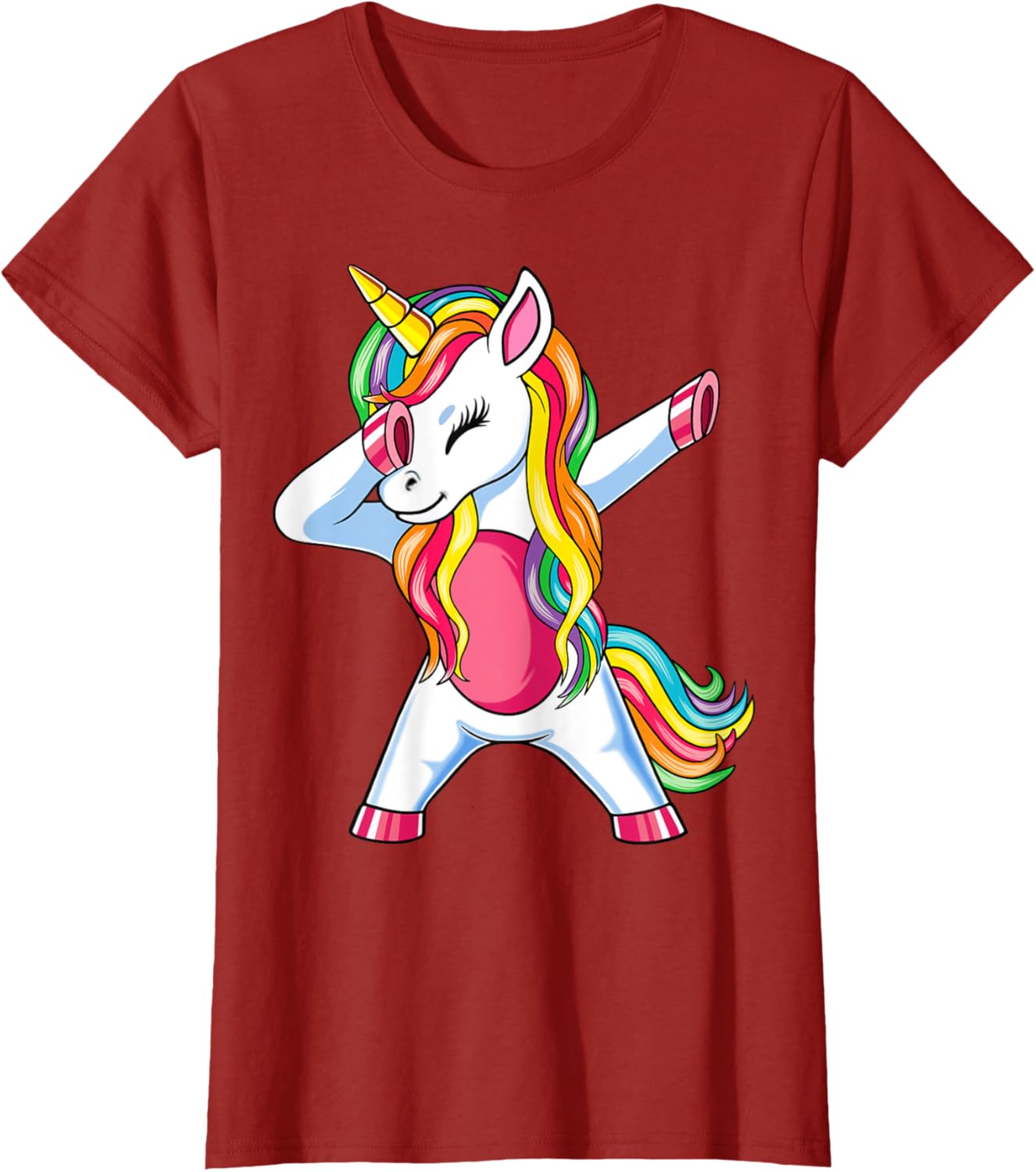 Dab Unicorn Dabbing Unicorn Rainbow Boys Girls Kids T-Shirt