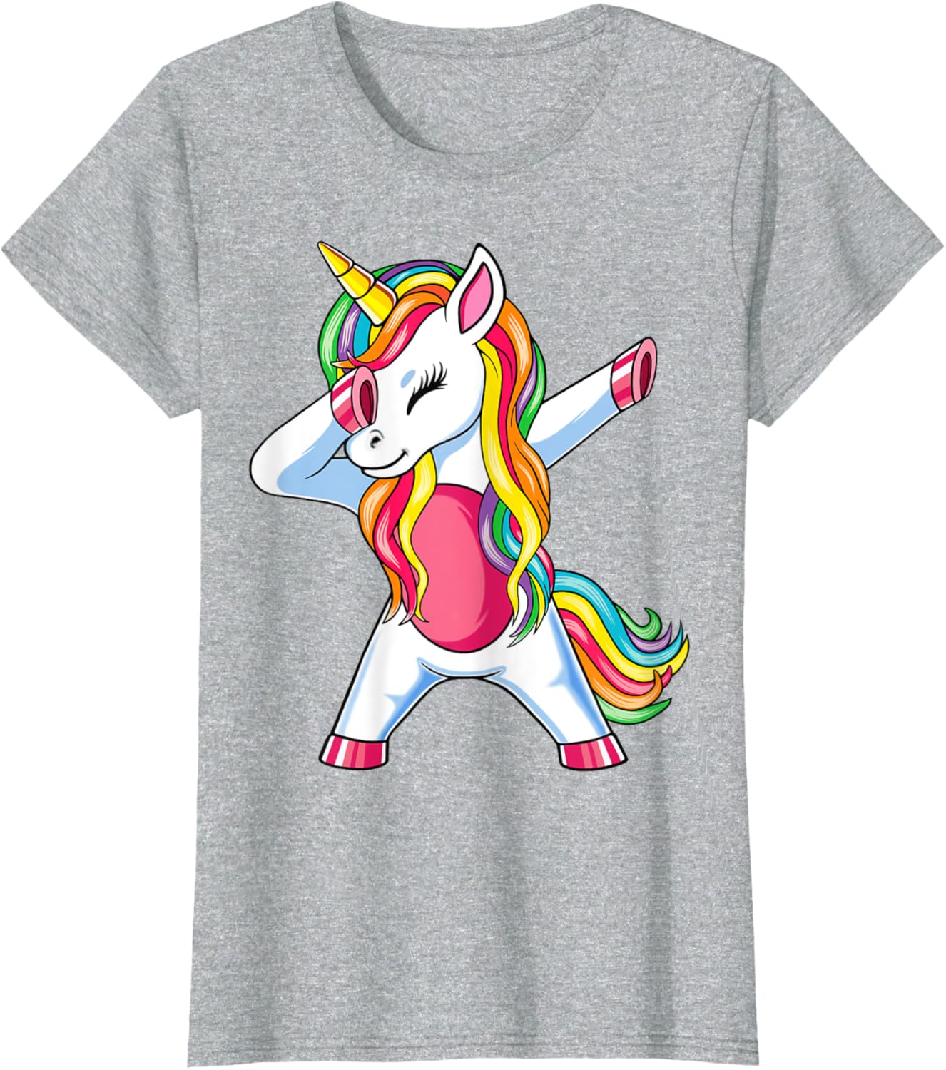 Dab Unicorn Dabbing Unicorn Rainbow Boys Girls Kids T-Shirt
