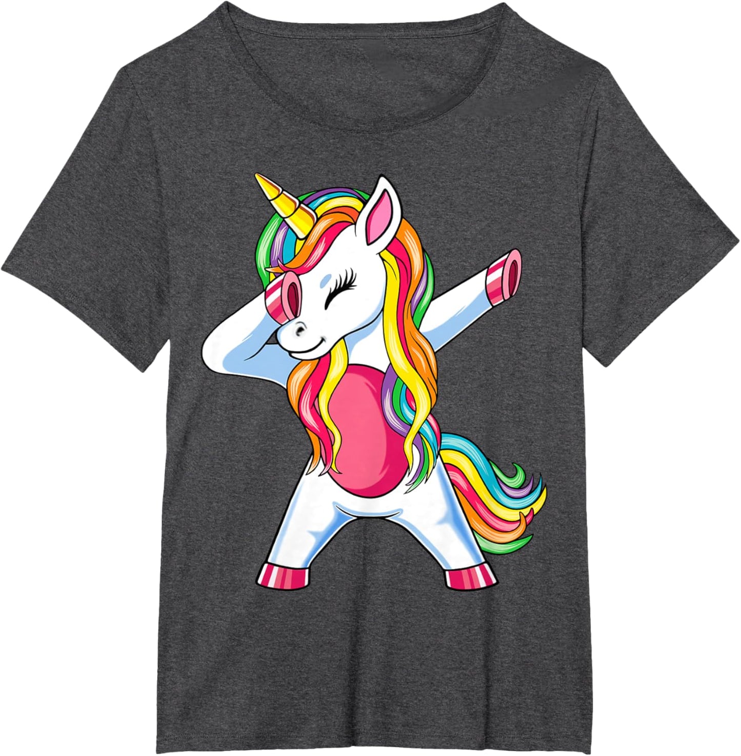Dab Unicorn Dabbing Unicorn Rainbow Boys Girls Kids T-Shirt