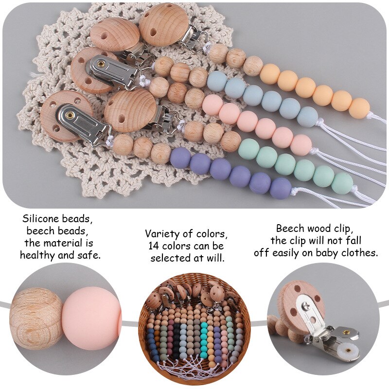 Baby Anti-drop Schnullerkette Silikon - Meloni2