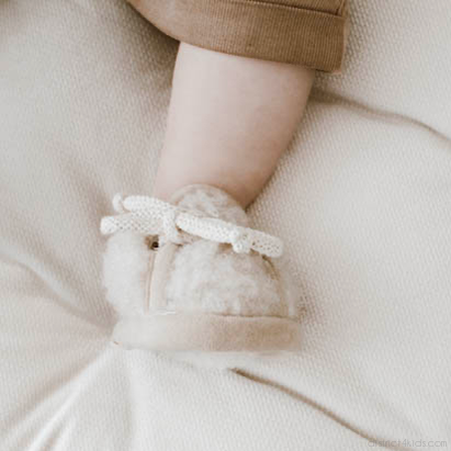 Babyschuhe Merinowolle Wollwalk - weich & hypoallergen