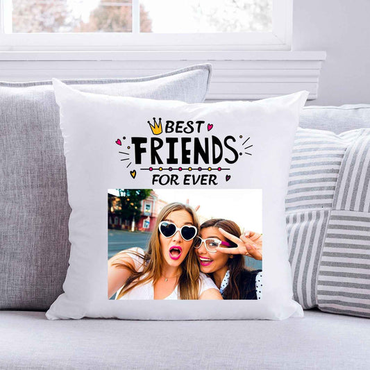Bedrucktes Kissen im Best Friends For Ever Design mit eigenem Foto