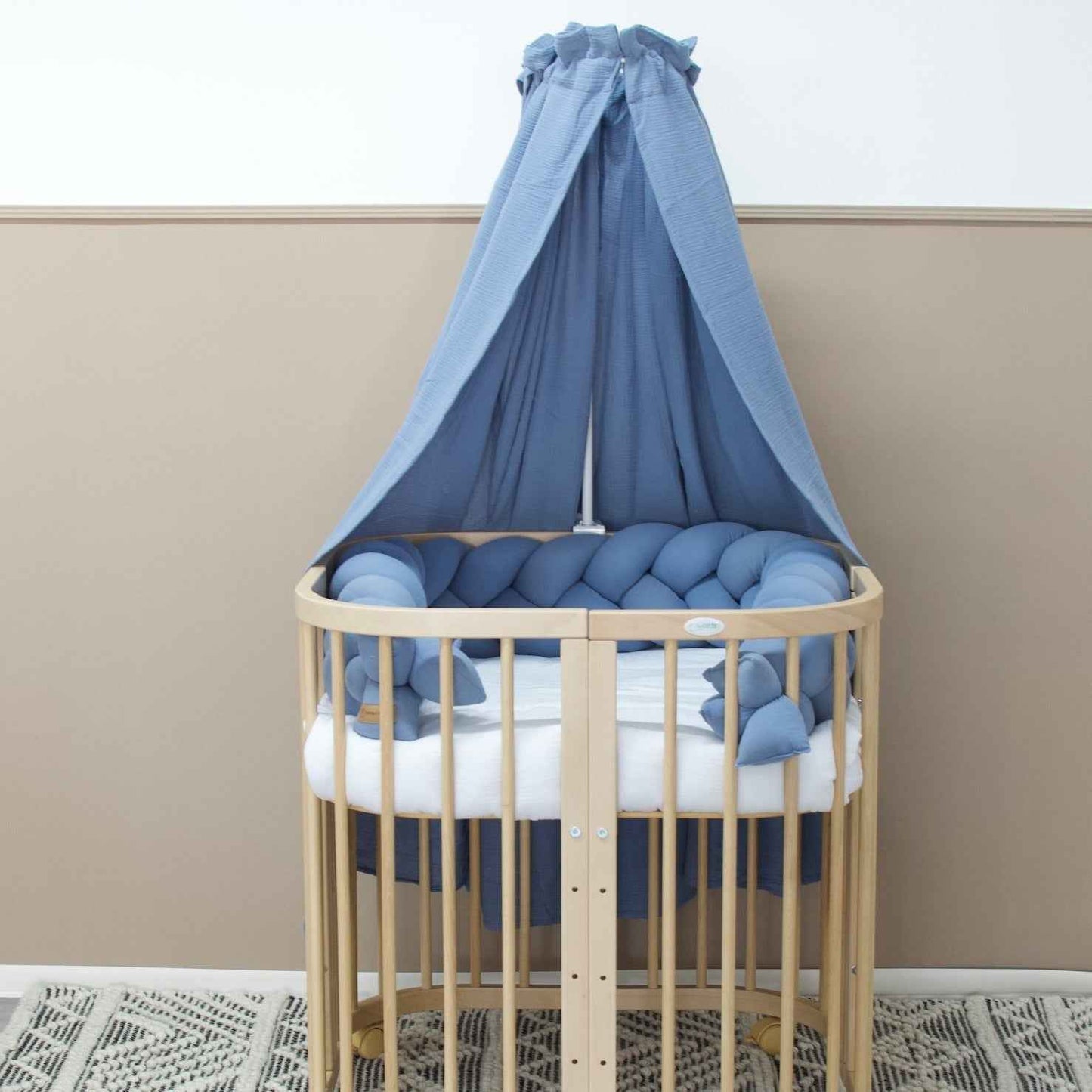 Betthimmel Musselin für Babybett & Kinderzimmer – atmungsaktiv & stilvoll