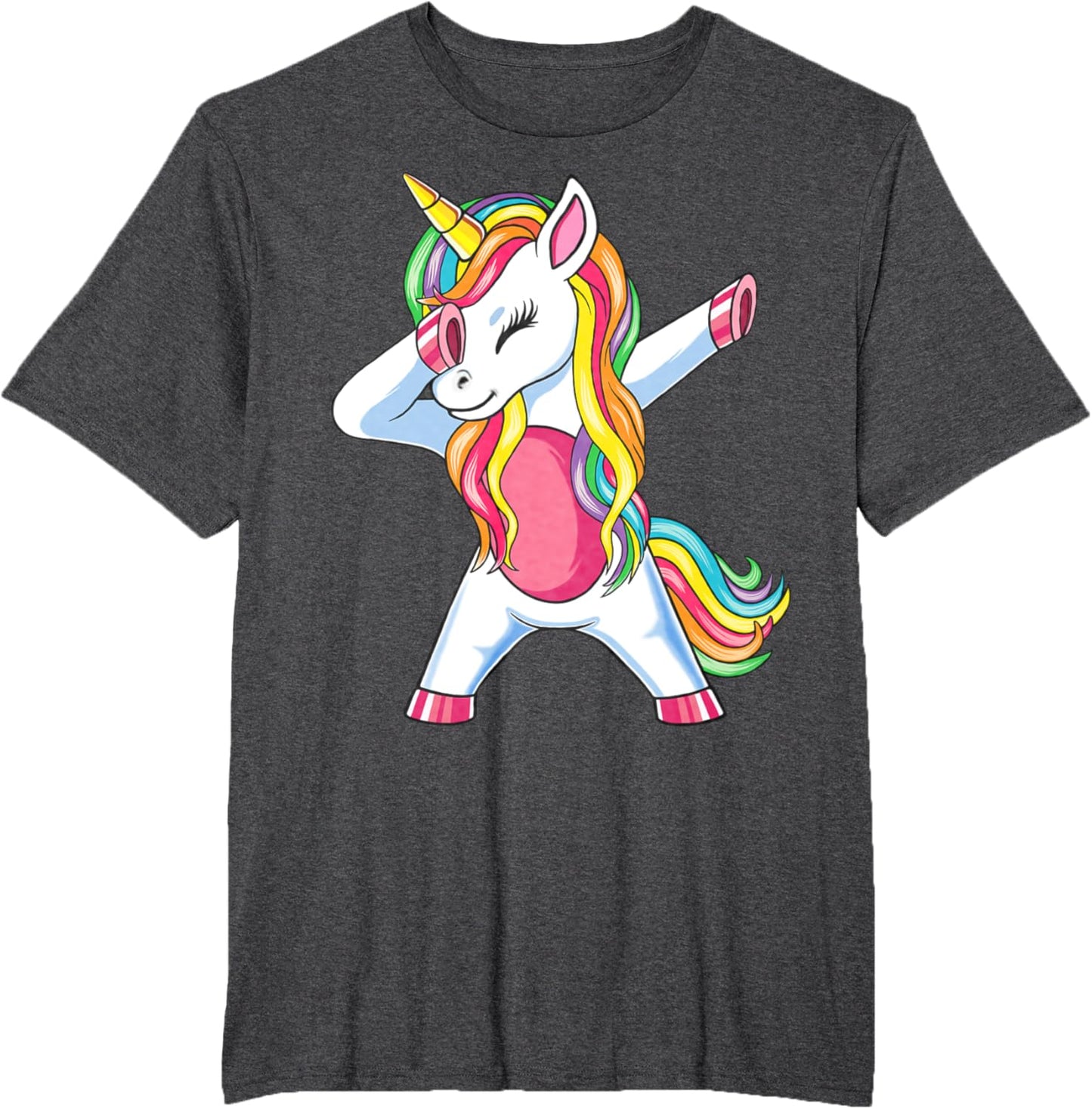 Dab Unicorn Dabbing Unicorn Rainbow Boys Girls Kids T-Shirt