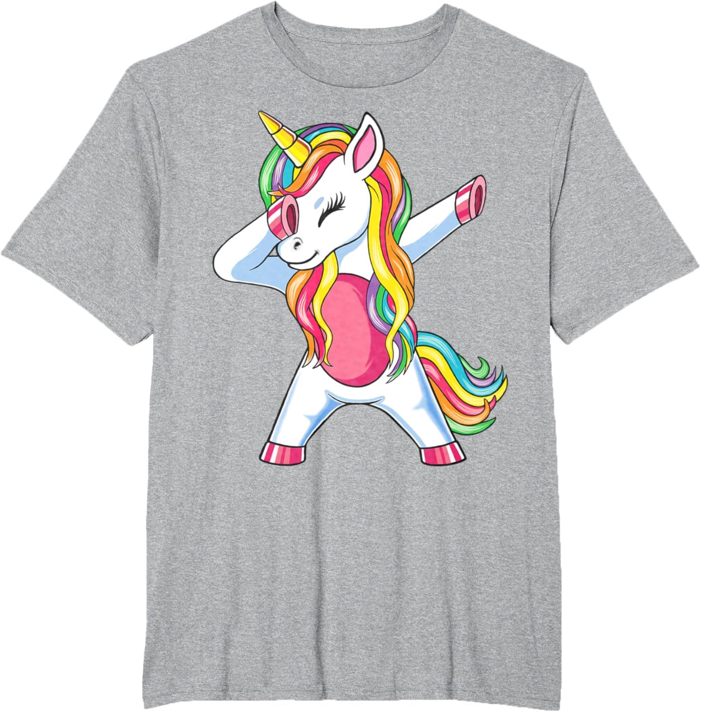 Dab Unicorn Dabbing Unicorn Rainbow Boys Girls Kids T-Shirt