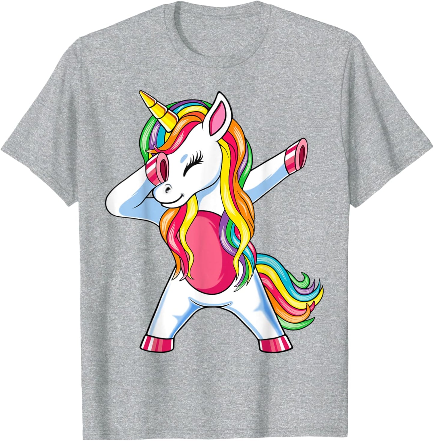 Dab Unicorn Dabbing Unicorn Rainbow Boys Girls Kids T-Shirt