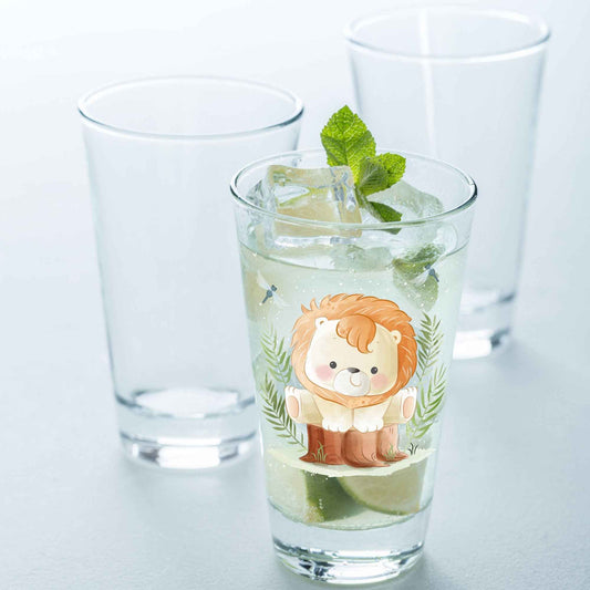 Leonardo Wasserglas mit UV-Druck "Löwe" - Für Kinder