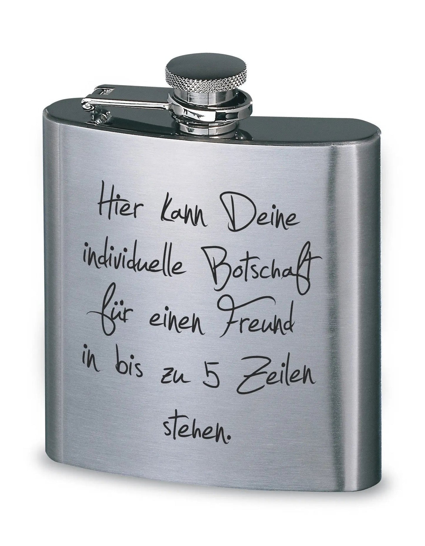Flachmann mit Gravur
