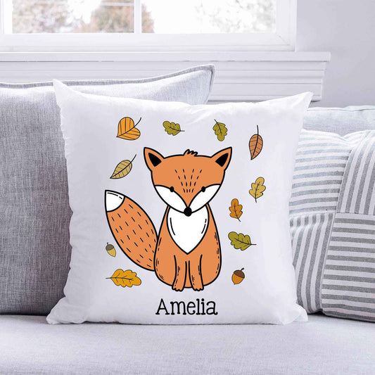 Bedrucktes Kissen mit Spruch Fox Autumn
