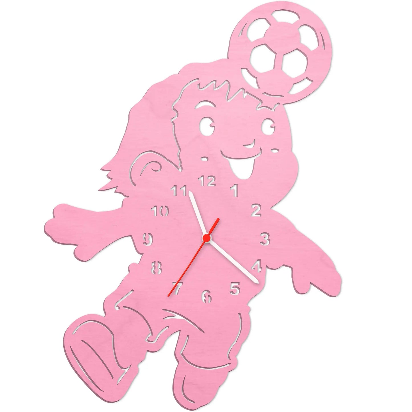 Kinder Wanduhr im Fußballer Design