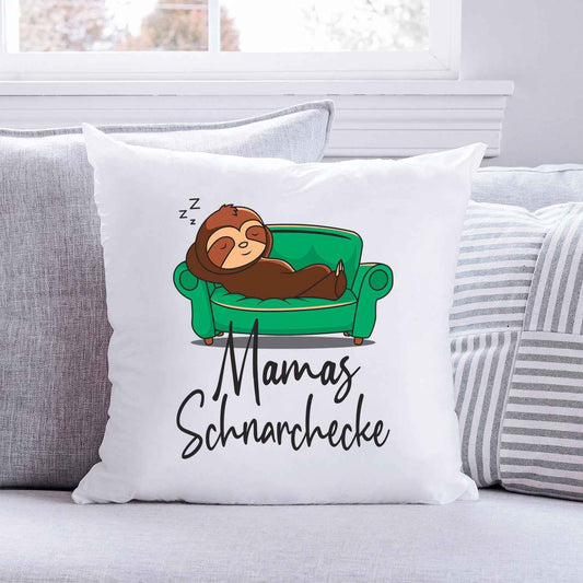 Bedrucktes Kissen mit Motiv Schnarchecke