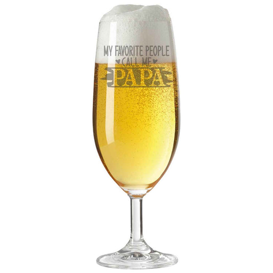 Leonardo Bierglas mit Gravur "My favorite people call me papa"