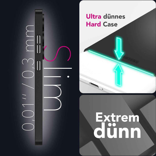 NALIA Ultra Slim Hardcase für Samsung Galaxy S25 Ultra – Matt & 0.3mm Dünn – PHANTOM (Dünnes Cover & Kamera-Vollschutz) – Marke aus Berlin
