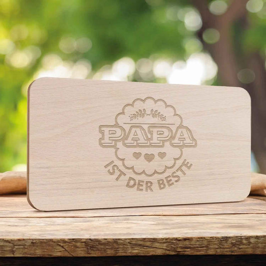 Schneidebrett Frühstücksbrettchen "Papa ist der Beste"