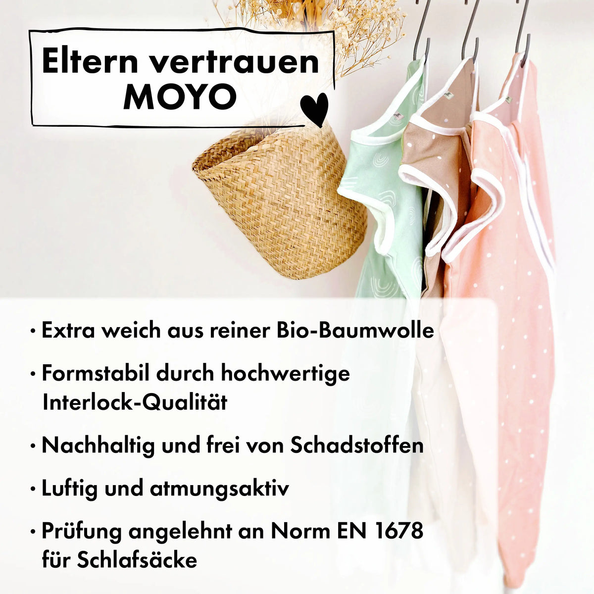Sommer-Schlafsack mit Füßen Zarter Tupfen Rosé