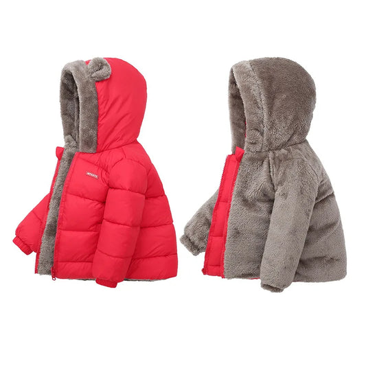 Baby Jungen Mädchen Jacke mit Kapuze Baumwolle - Meloni2