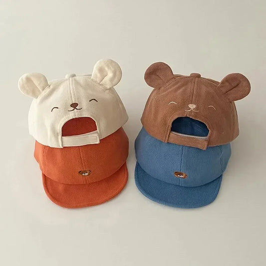 Frühling Sommer Kinder Bär Baby Baseball Caps - Meloni2
