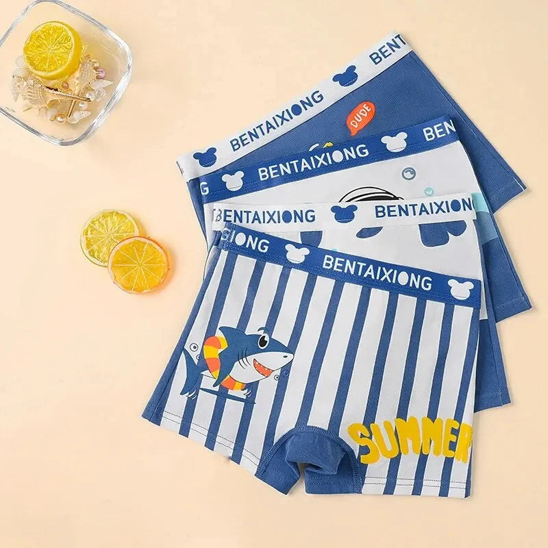 Boxer Shorts für Jungs 4 Paar (Dinos/Marine) - Meloni2