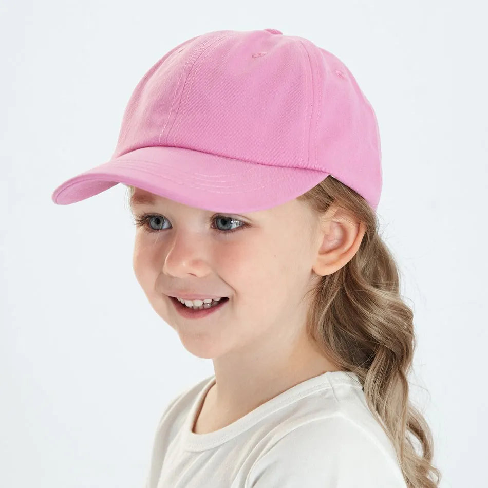Baseball Caps Rosa Schwarz Weiß für Kinder - Meloni2