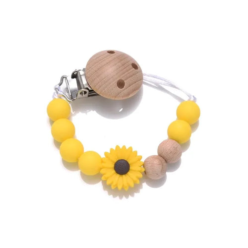 Baby Schnullerkette Buche Holz - Meloni2