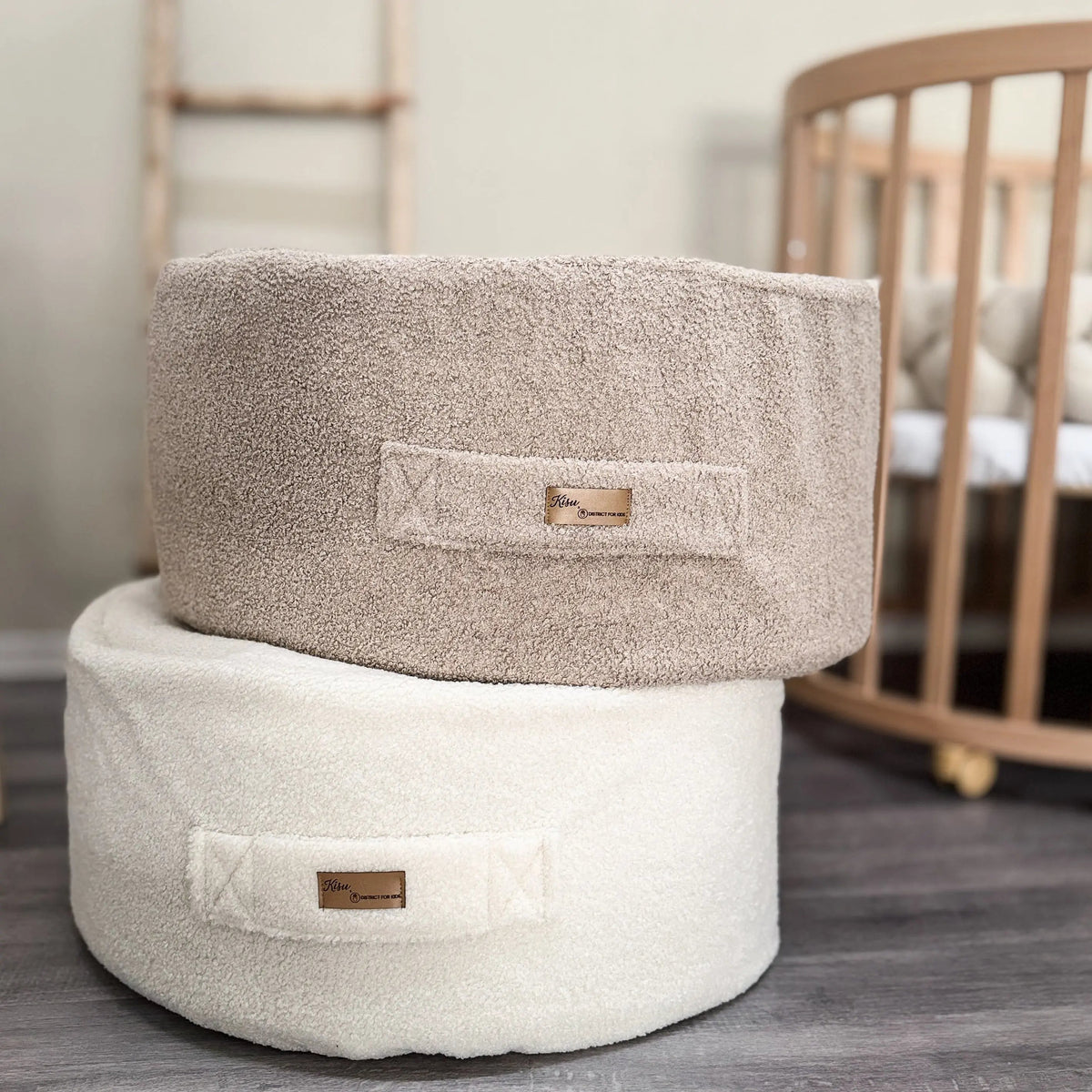 Sitzsack Bouclé – mit Stauraum, Hide & Seat