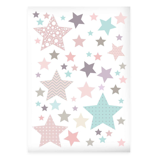 Wandsticker Set Pastell Sterne 2.0