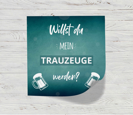 Flaschenetikett Trauzeuge - Geschenk für den Trauzeugen