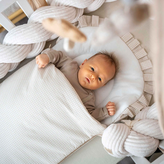 Babyschlafsack Dreamy Baumwolle kariert – Stylischer Ganzjahresschlafsack