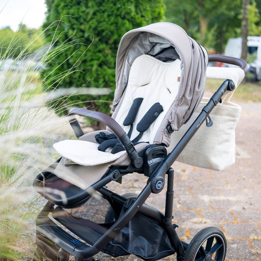 Sitzauflage Bio Baumwolle für den Kinderwagen - universell passend