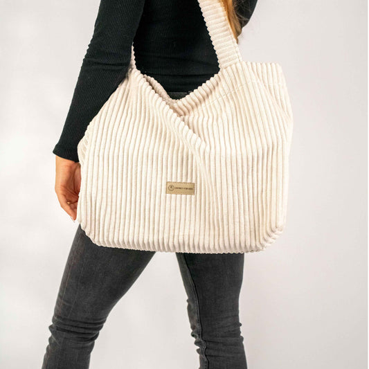 Wickeltasche Cord für den Kinderwagen- Mom bag