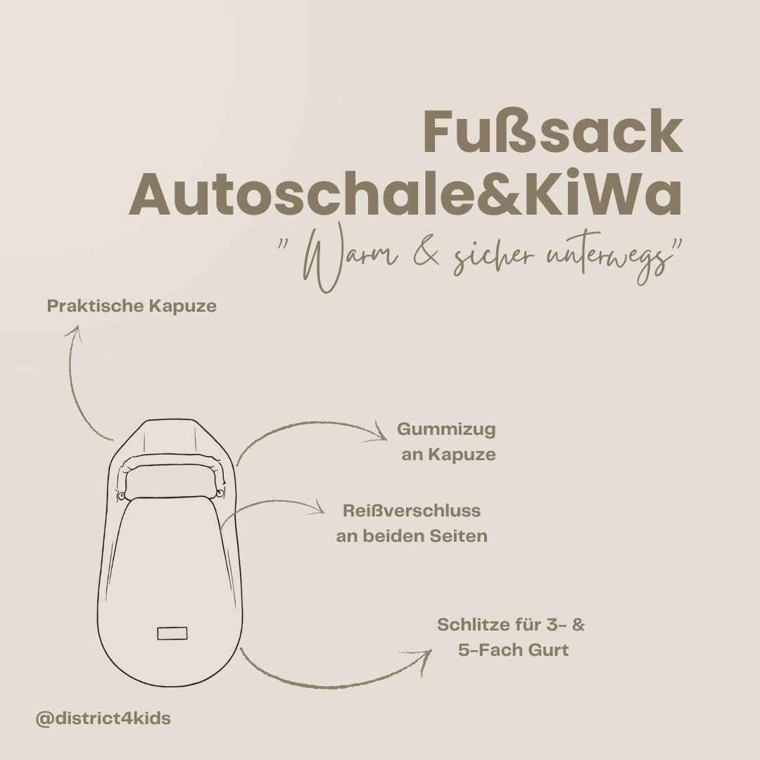 Winterfußsack Cord – warm & stylisch für Kinderwagen & Autoschale