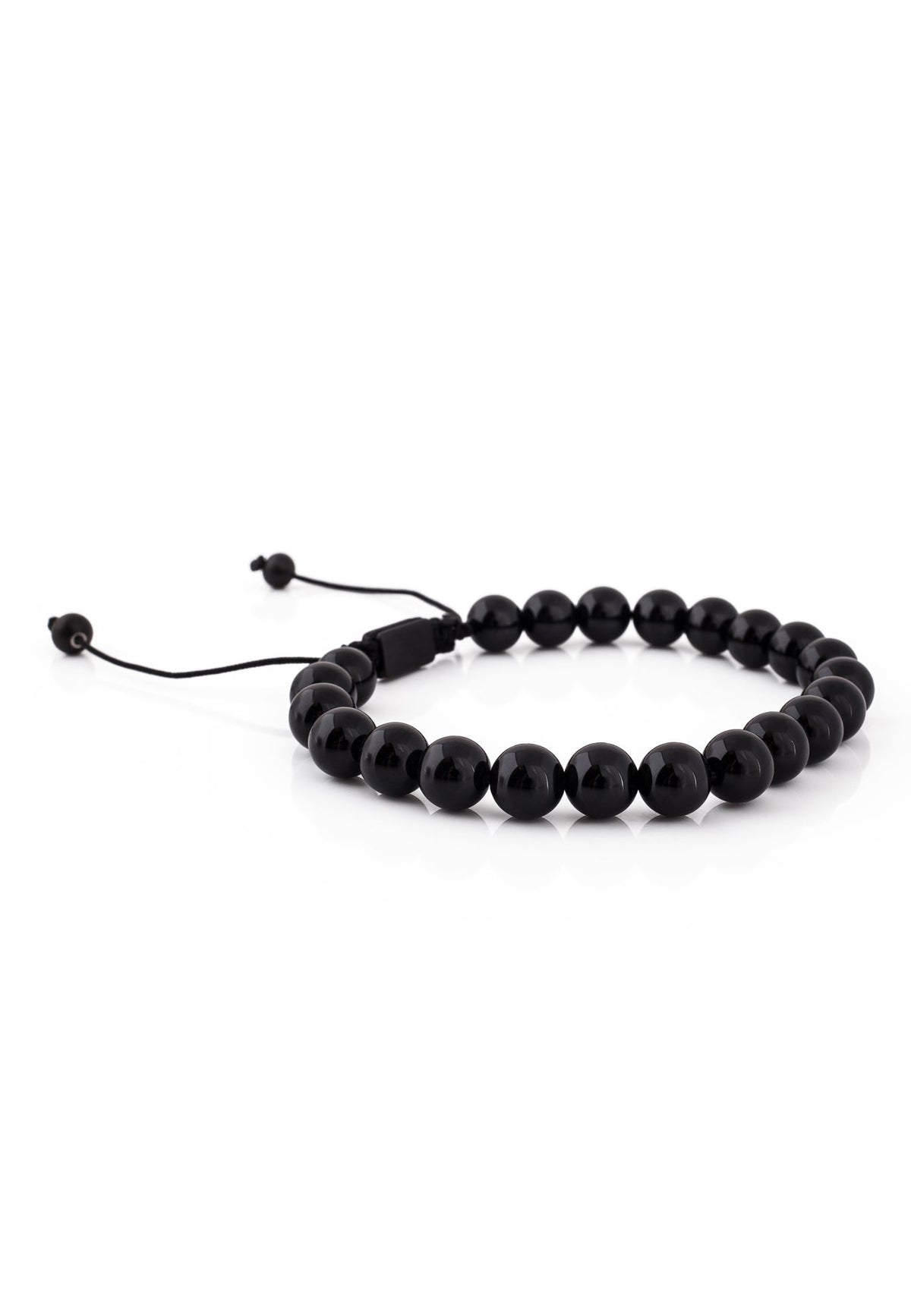 Venatio Beaded Bracelet Black-Marble Black