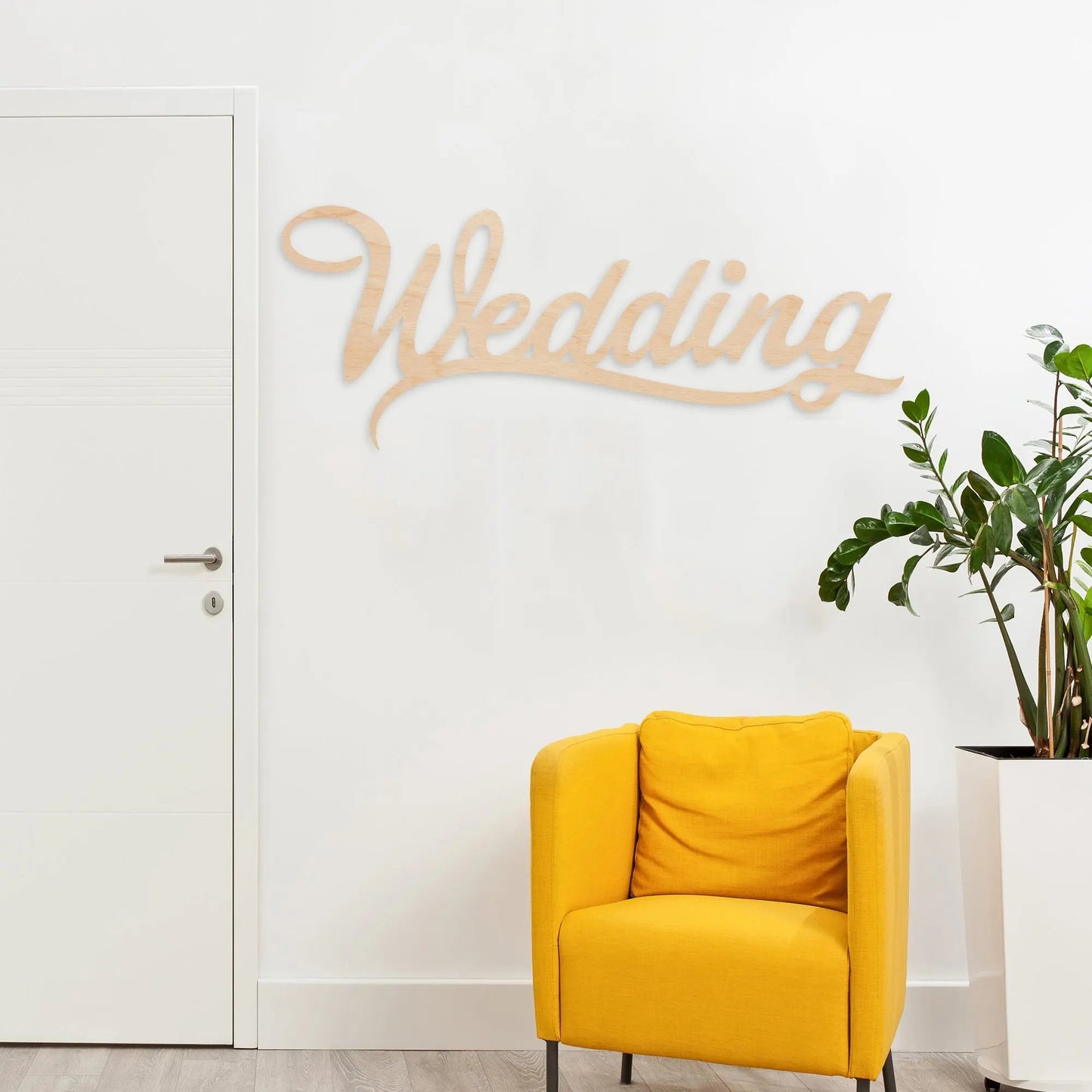 Großes "Wedding" Holzschild im Vintage Stil
