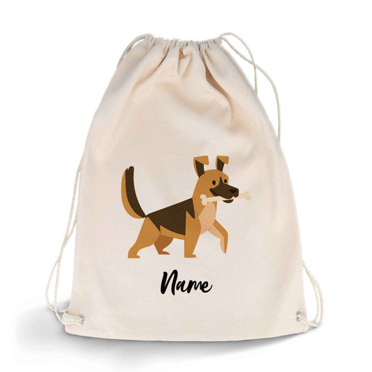 Bedruckter Turnbeutel für Kinder im Cartoon Hund Design