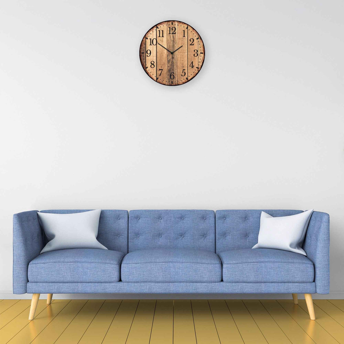 Wanduhr aus Holz Nature Love - mit UV Druck