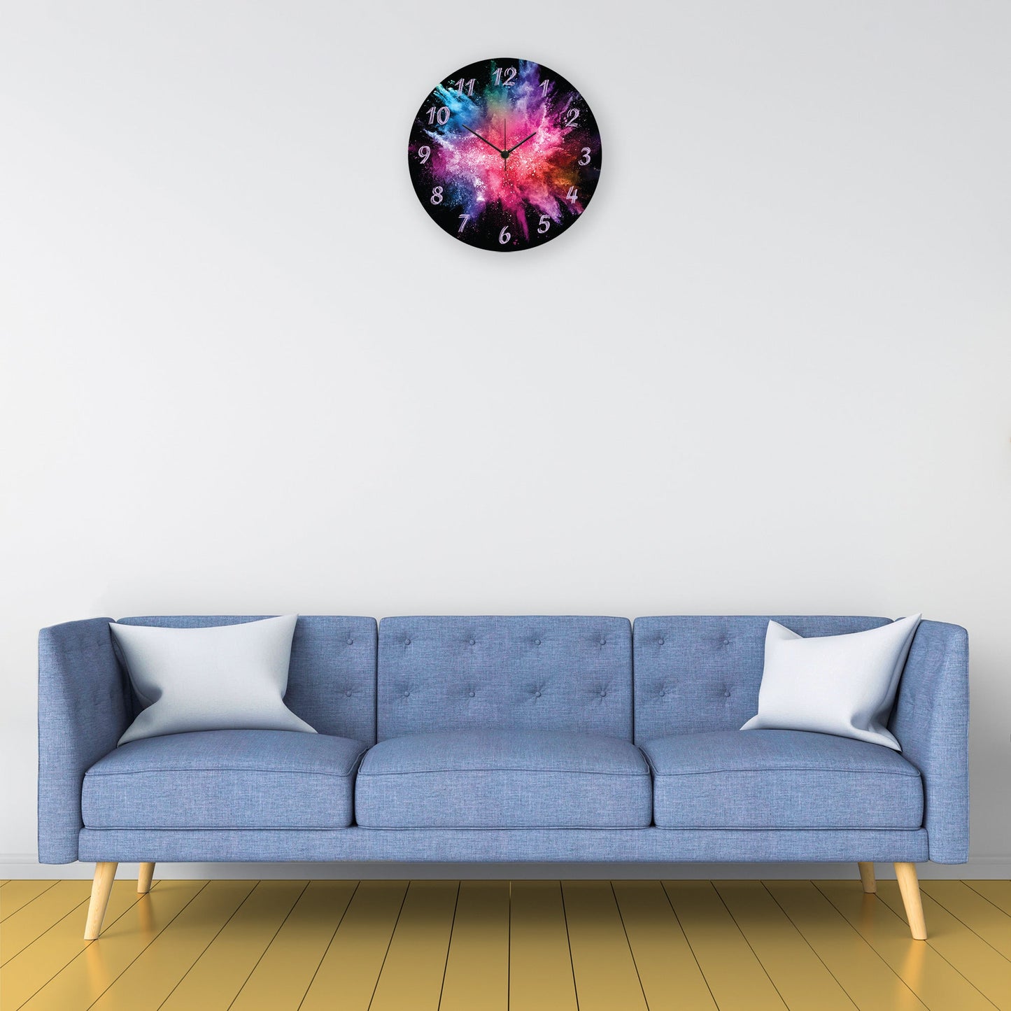 Wanduhr aus Holz Splash Love 2.0 - mit UV Druck