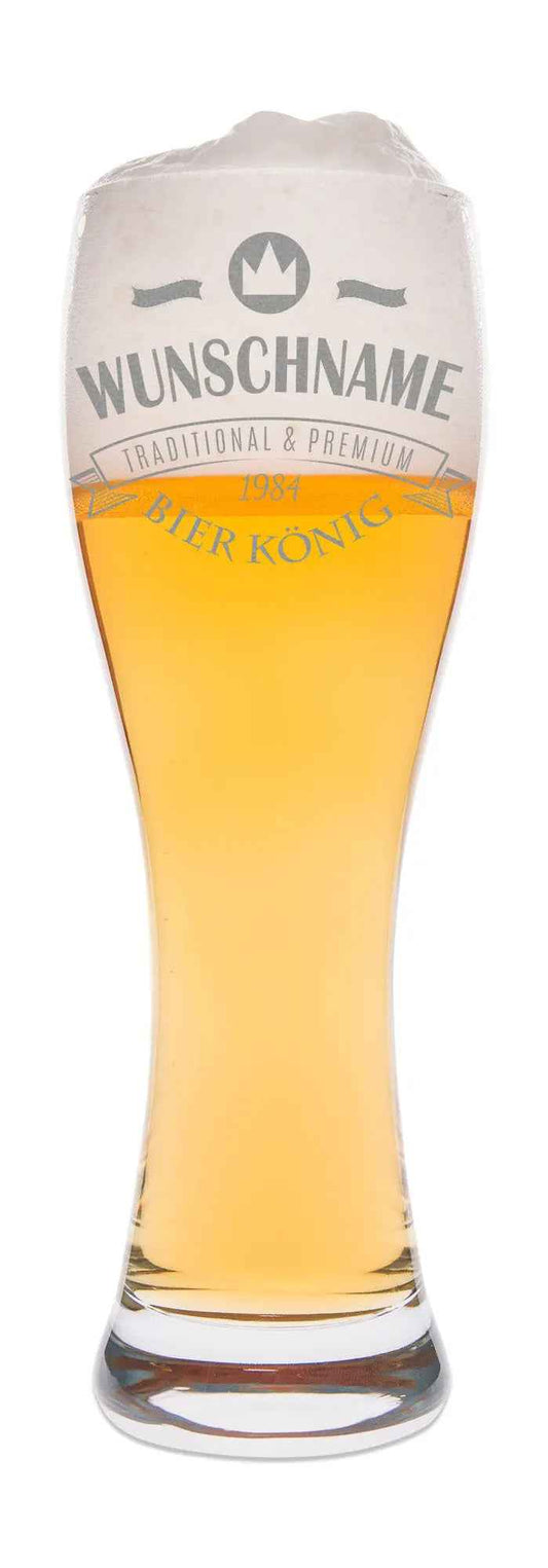 Leonardo Weizenglas mit Gravur "Bierkönig"