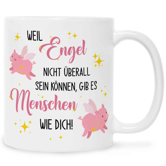 Bedruckte Tasse mit Spruch Menschen wie Dich
