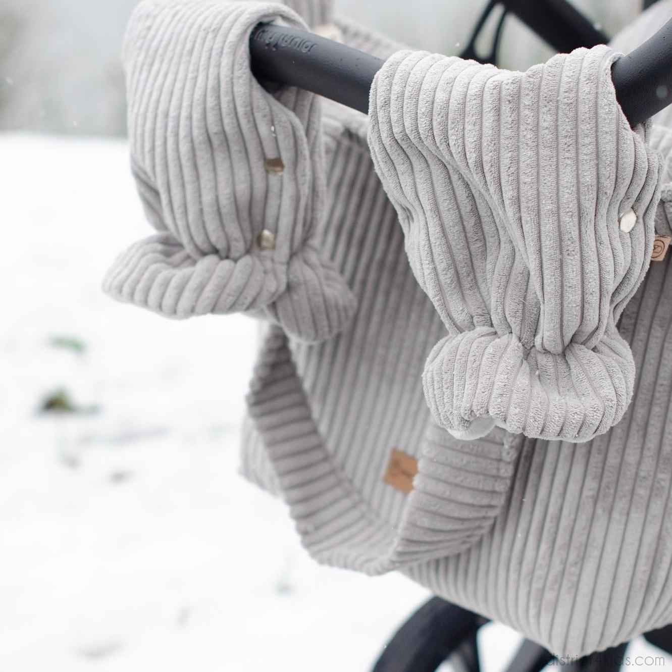 Wickeltasche Cord für den Kinderwagen- Mom bag