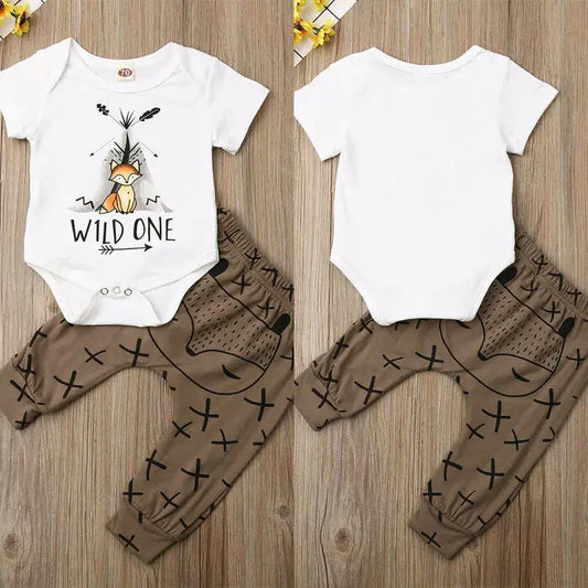 Baby Mädchen Kleidung Set Druck Cartoon - Meloni2