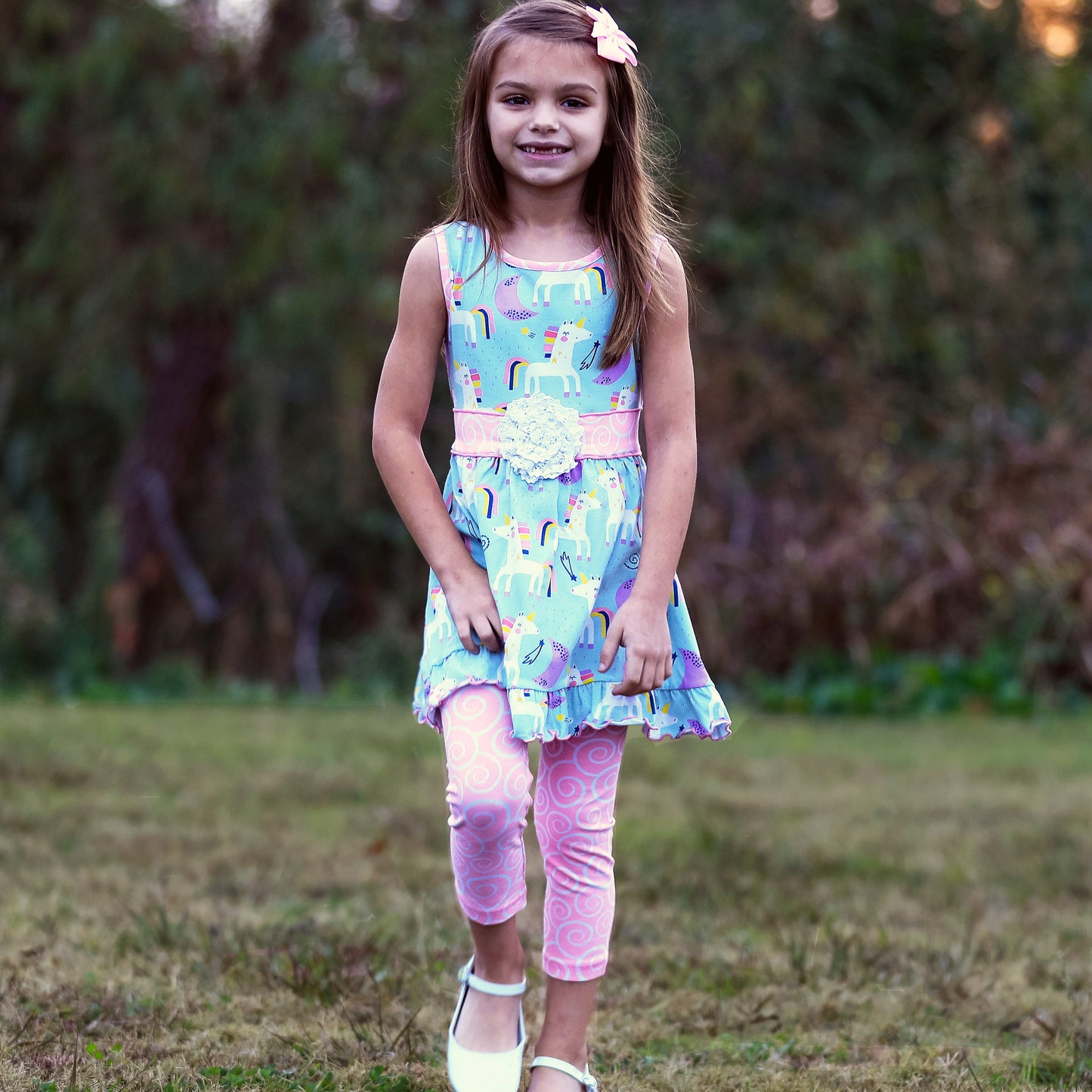 Mädchen Outfit Rainbow - 2-teilig - Meloni2