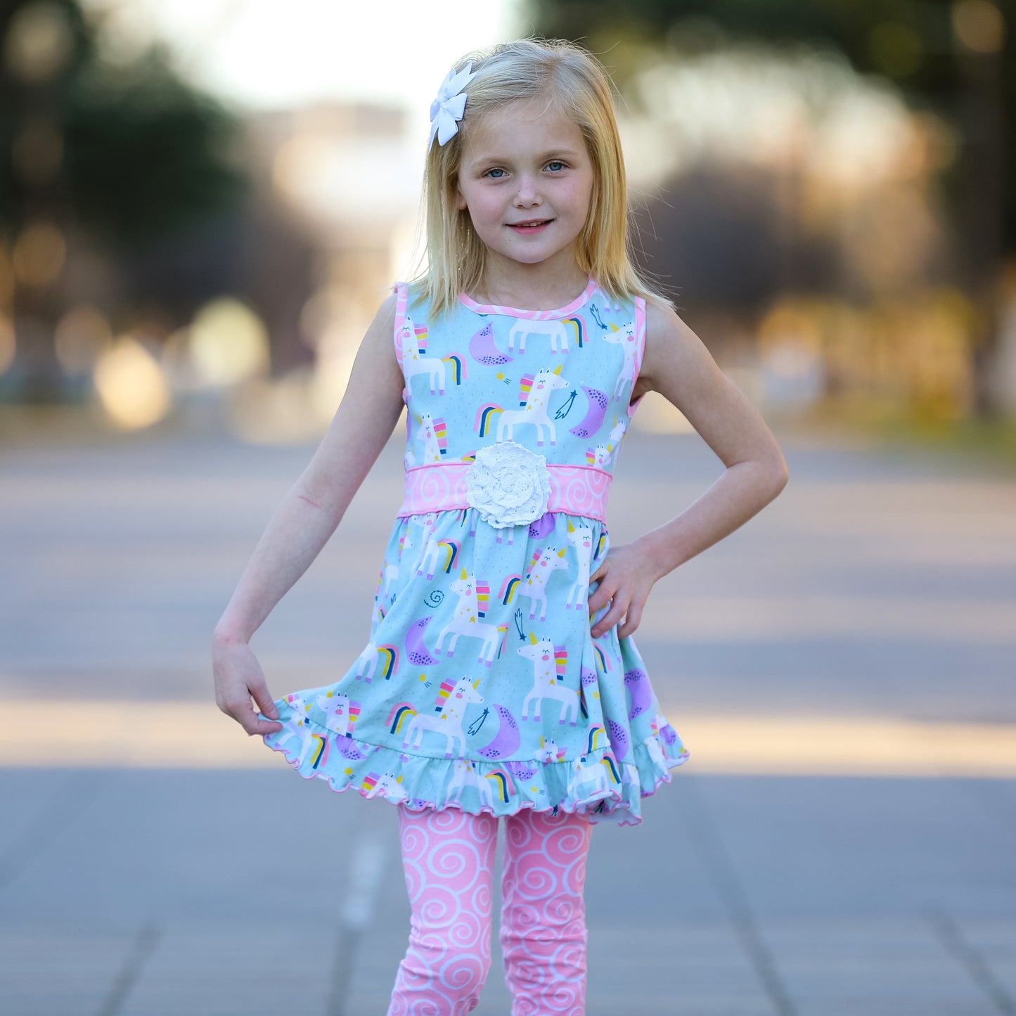 Mädchen Outfit Rainbow - 2-teilig - Meloni2