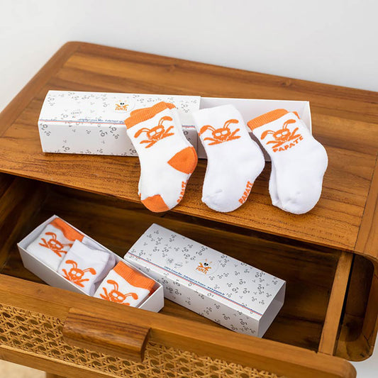 Newborn Socks in Organic Cotton - Meloni2